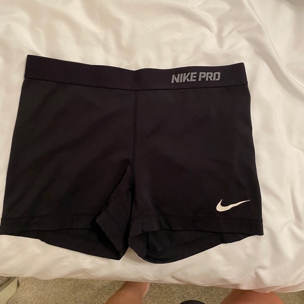 Nike pro spandex with gray waist band